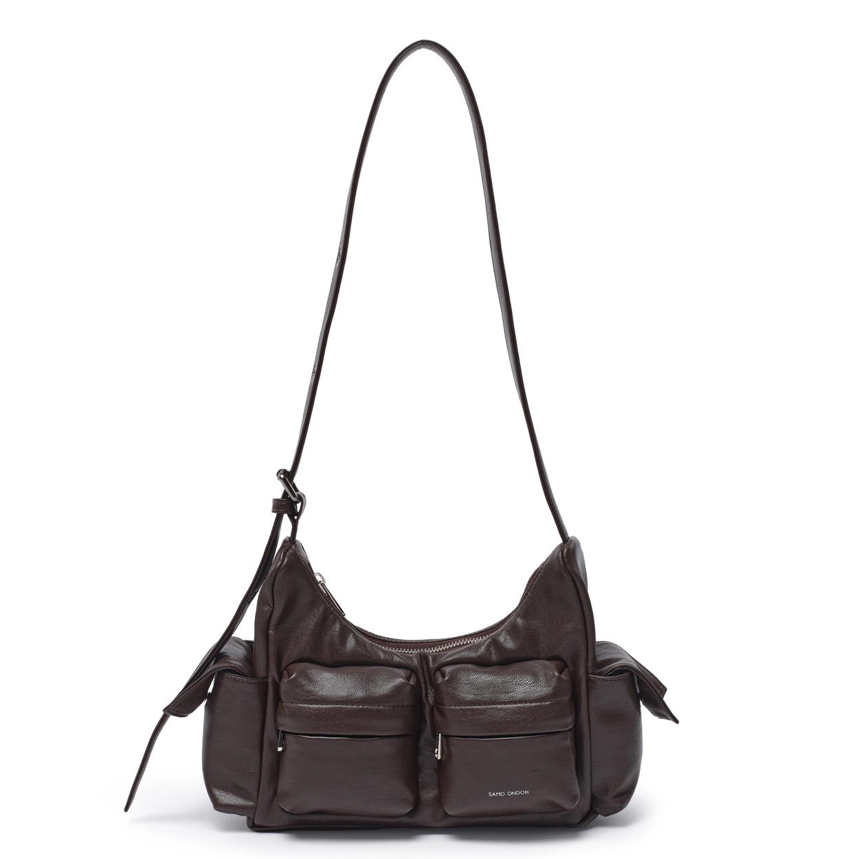 SAMO ONDOH Pocket Mug Bag M サイズ pocket mug bag M nappa chocolate | LOOKSEOULITE SHOP